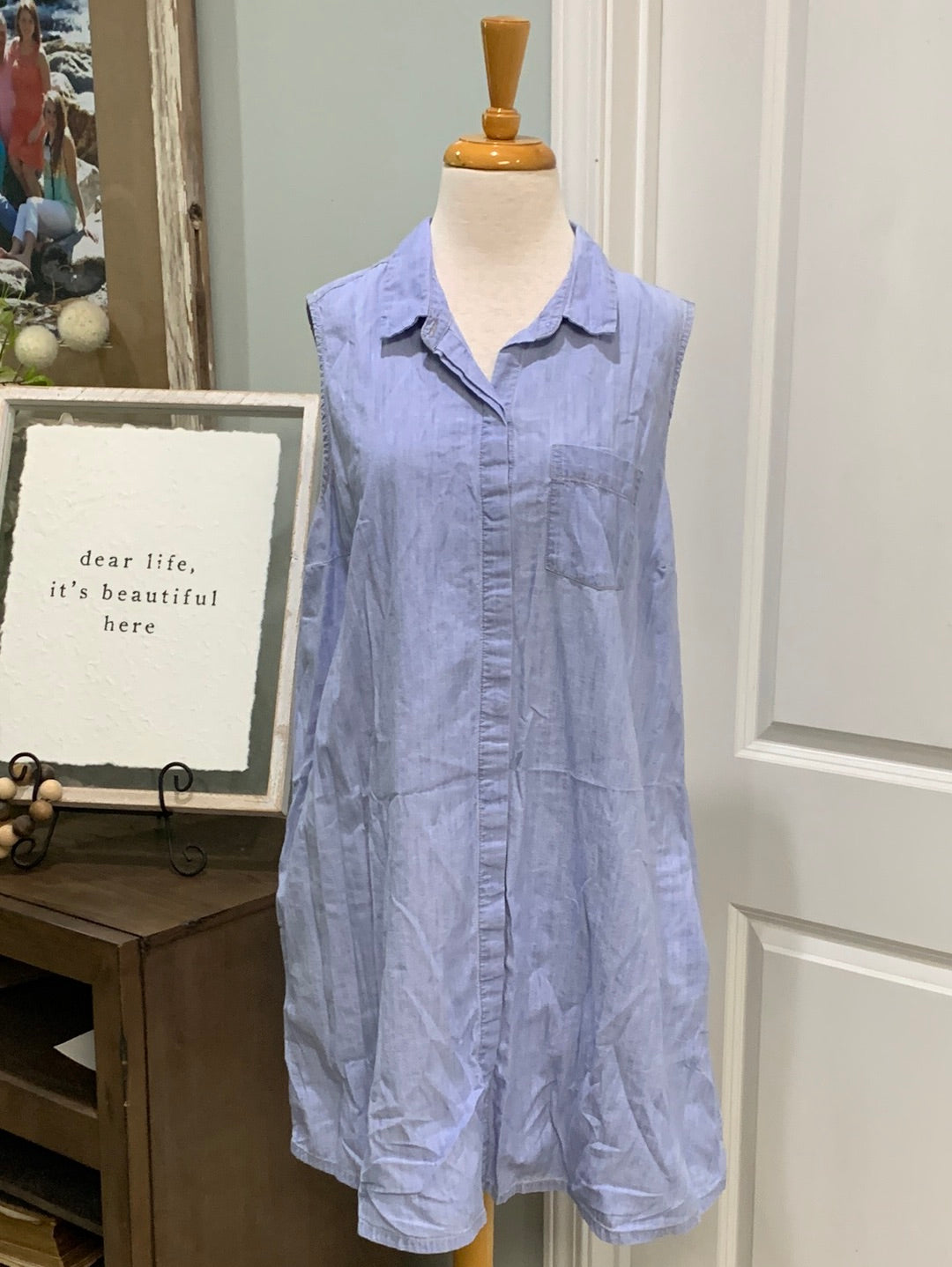 Womens Old Navy Chambray Style Dress Size XL