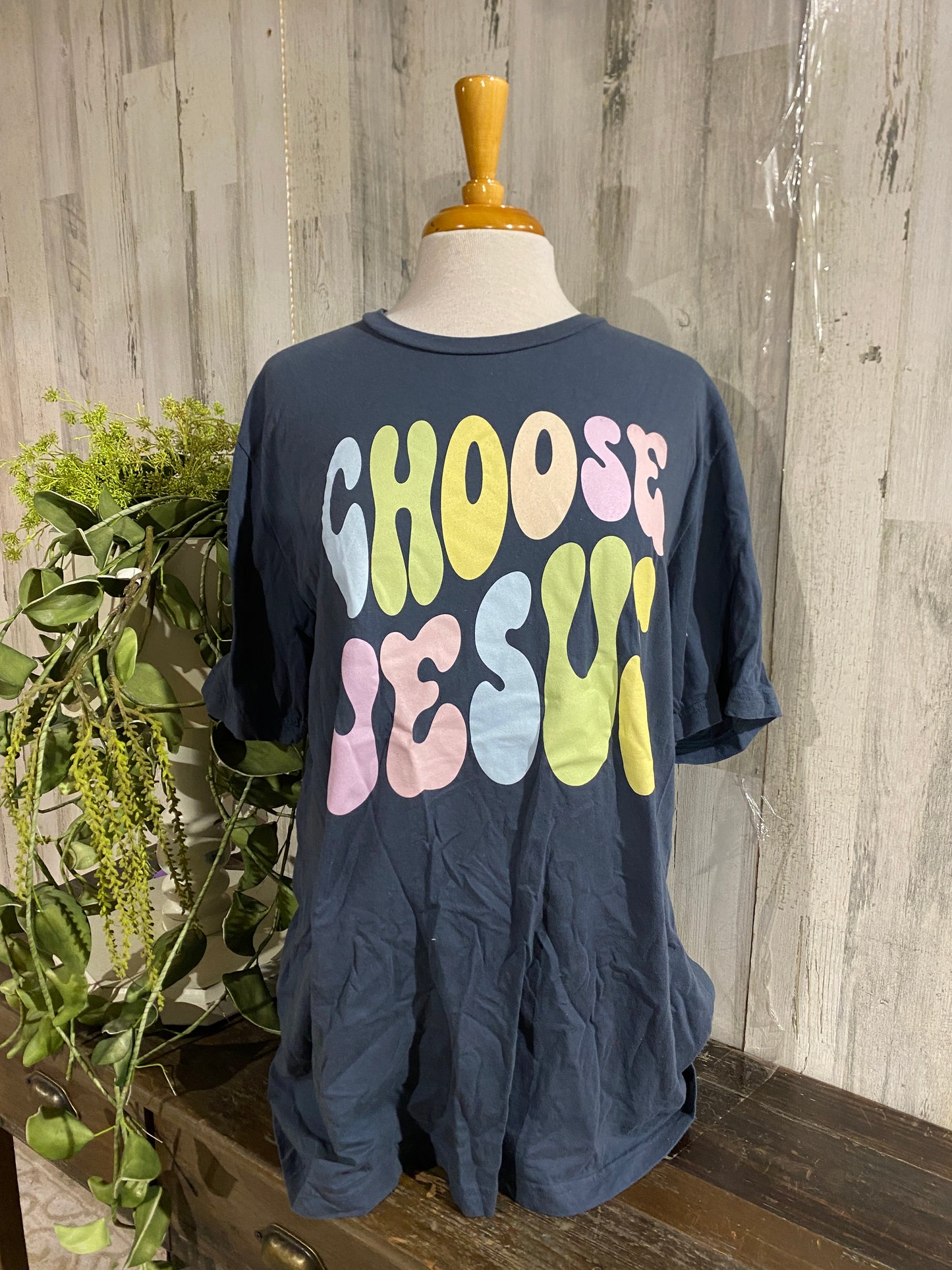 Womens Choose Jesus Canvas Tshirt 2X