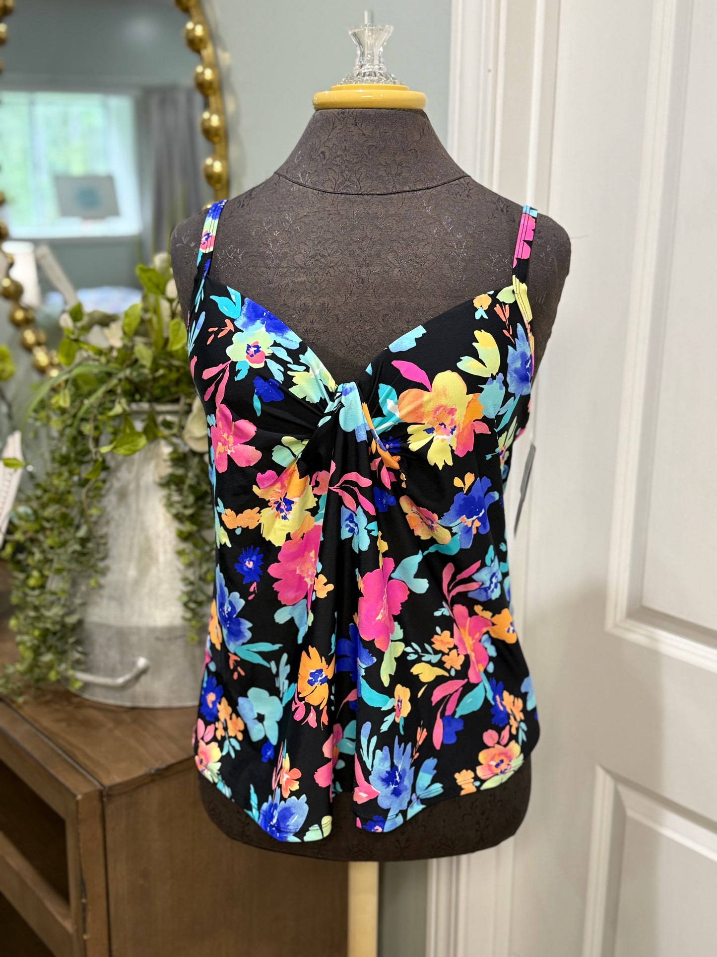Womens Island Escape Tankini Size 12 NWT