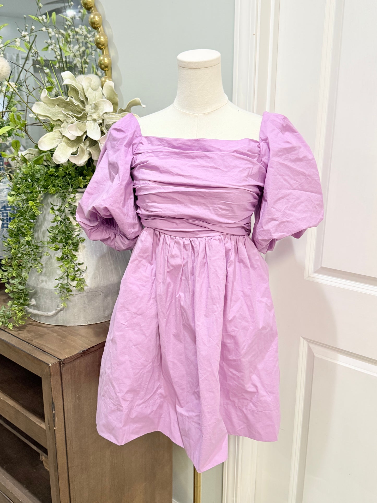 Womens Purple Bubble Mini Dress Small EUC