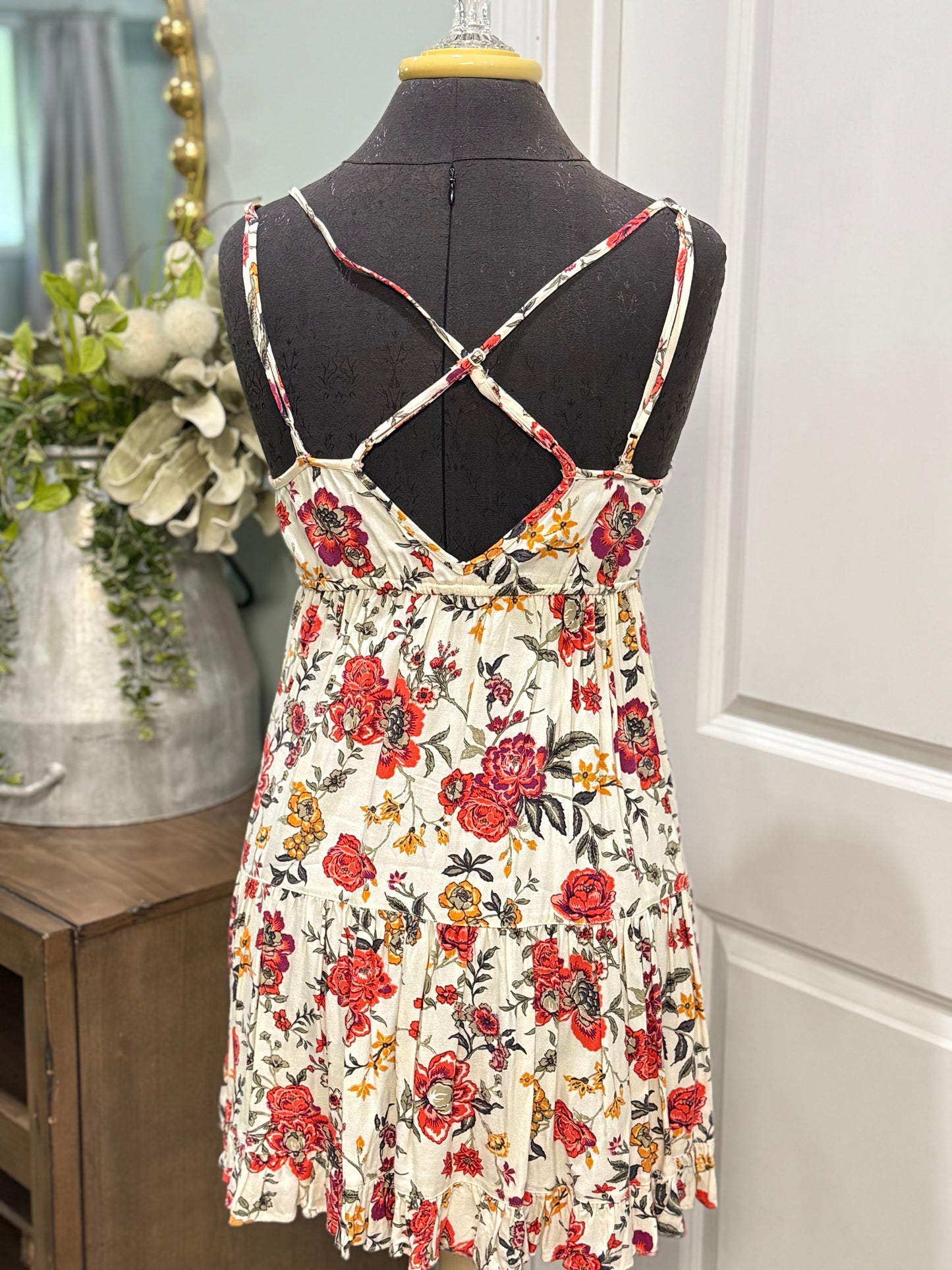 Womens American Eagle Floral Dress Small EUC