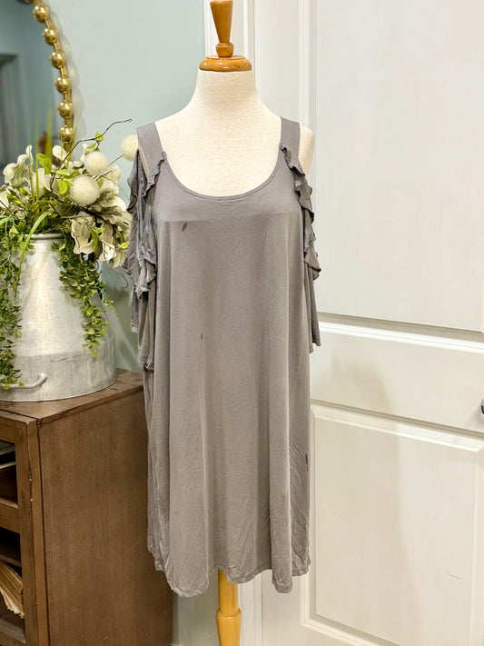 Womens Umgee Cold Shoulder Dress Size 1XL