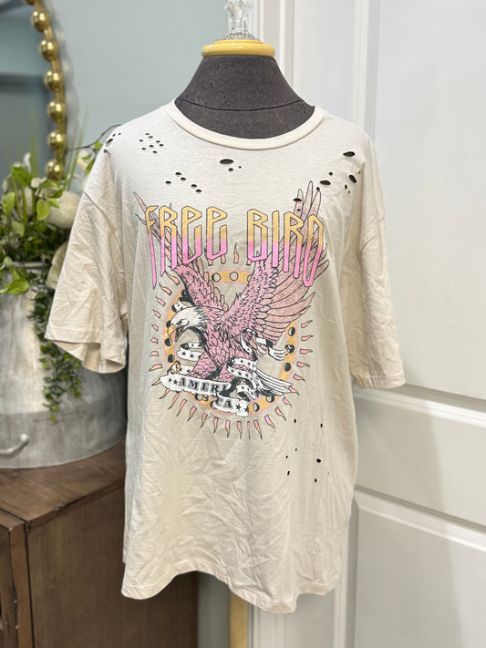 Womens Zutter Free Bird Tshirt Medium