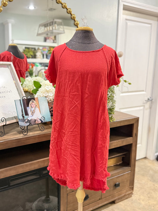 Womens Linen Dress Size Medium EUC