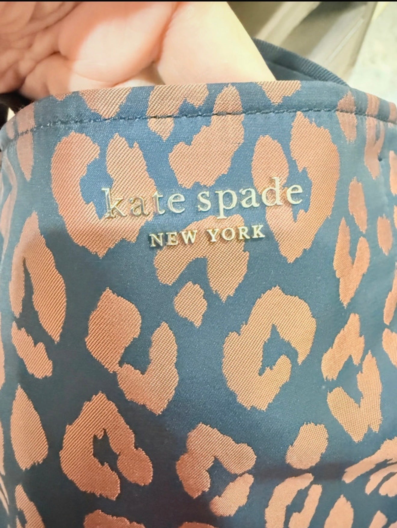 Kate Spade Leopard Nylon Tote EUC