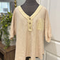 Womens New In Waffle Blouse 1X & 2X