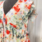 Womens Double Ruffle Floral Dress Small-XL NEW
