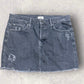Womens Mother Grey Denim Skirt Size 28