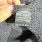 Womens Black Knitted Hoodie Oversized Pullover Medium EUC