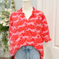Womens Michelle McDowell Leopard Blouse XL NWT