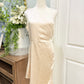 Womens Glam Satin One Shoulder Medium EUC