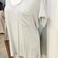Womens Free People Grey Tshirt Medium EUC