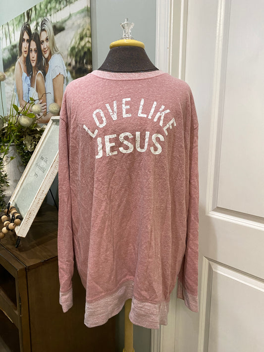 Womens Love Like Jesus Top 2XL