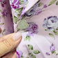 Womens TCEC Lavender Floral Dress Large NWT