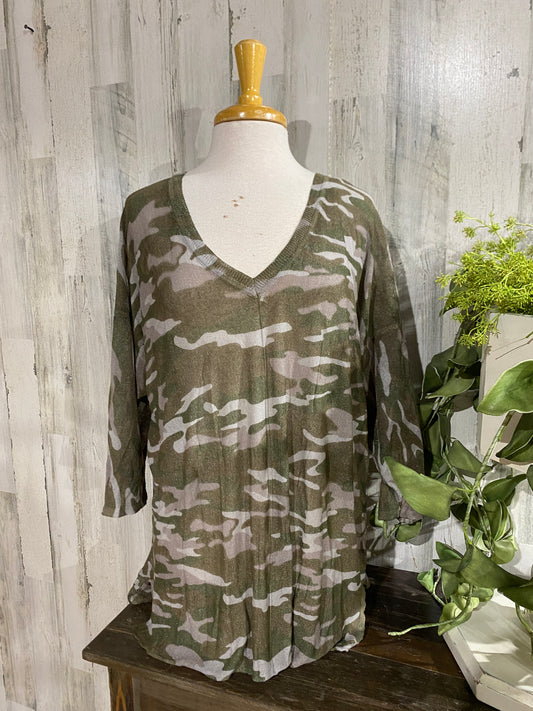 Womens Camo Sheerish Lane Bryant Top 22/24