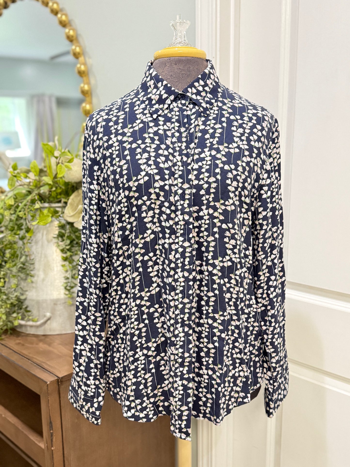 Womens Rochelle Behrens Blouse Large EUC