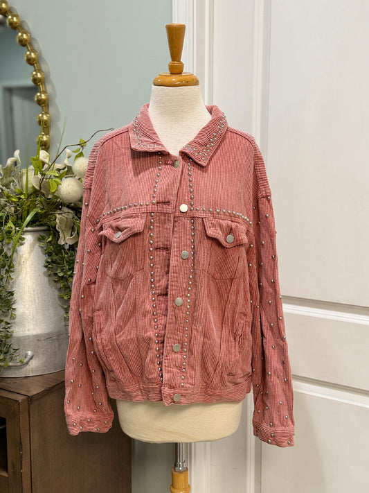 Womens POL Studded Jacket Size Large