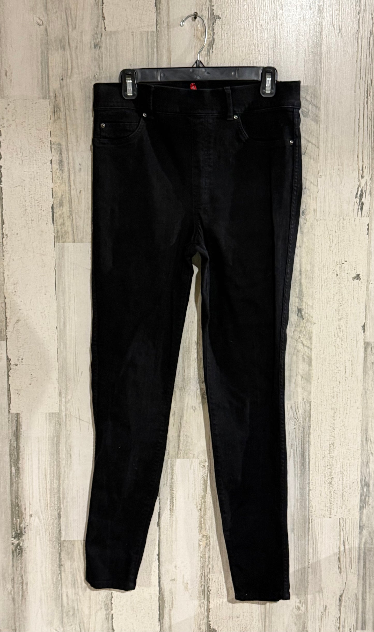 Womens Black Spanx Pull On Jeans Size Large