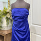 Womens Do+Be Navy Satin Dress Large EUC