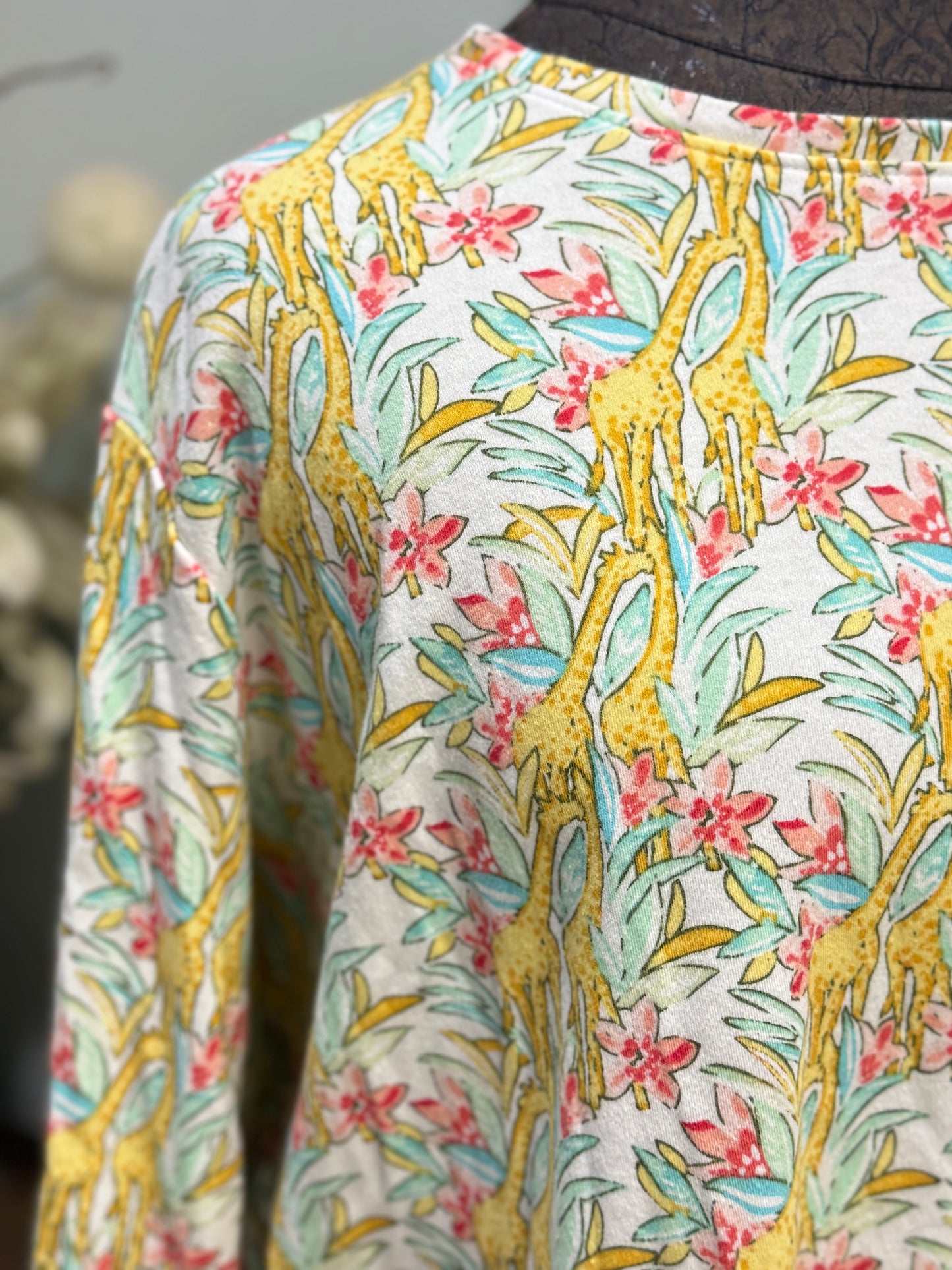 Womens Kim Rogers Floral Blouse Size 1X EUC