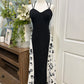 Womens B&W Waist Cinching Dress Large NWT