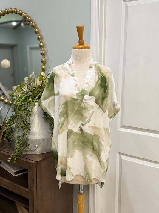 Womens Vine & Love Blouse Size Large