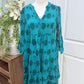 Womens Umgee Green Cotton Dress Small EUC