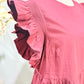 Womens English Factory Burgundy Dress Large EUC