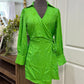 Womens Cloud Ten Satin Dress Small EUC