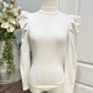 Womens TCEC White Bodysuit Small EUC