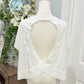 Womens White Cropped Athletic Top Large NWOT