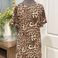 Womens She+Sky Leopard Dress Small EUC
