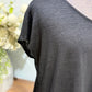 Womens Black Tshirt Dress Medium EUC