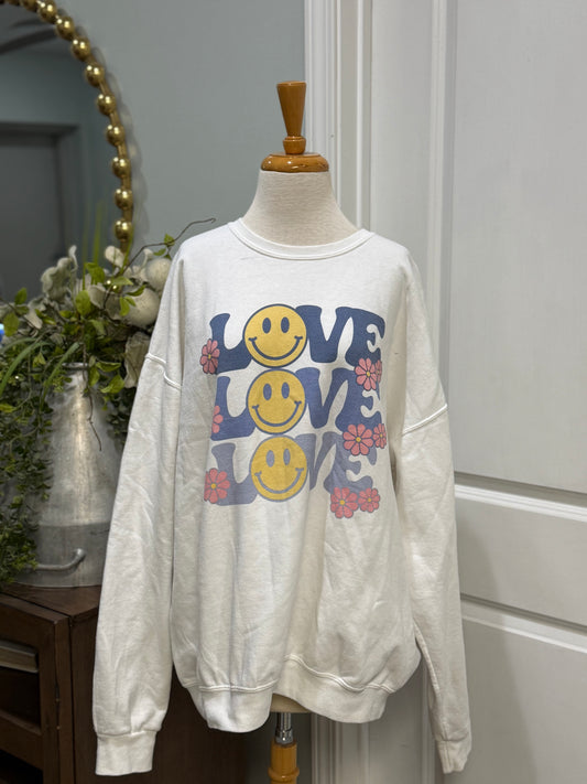 Womens Love Sweatshirt 2XL