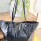 Black Patent Leather HOBO Tote EUC