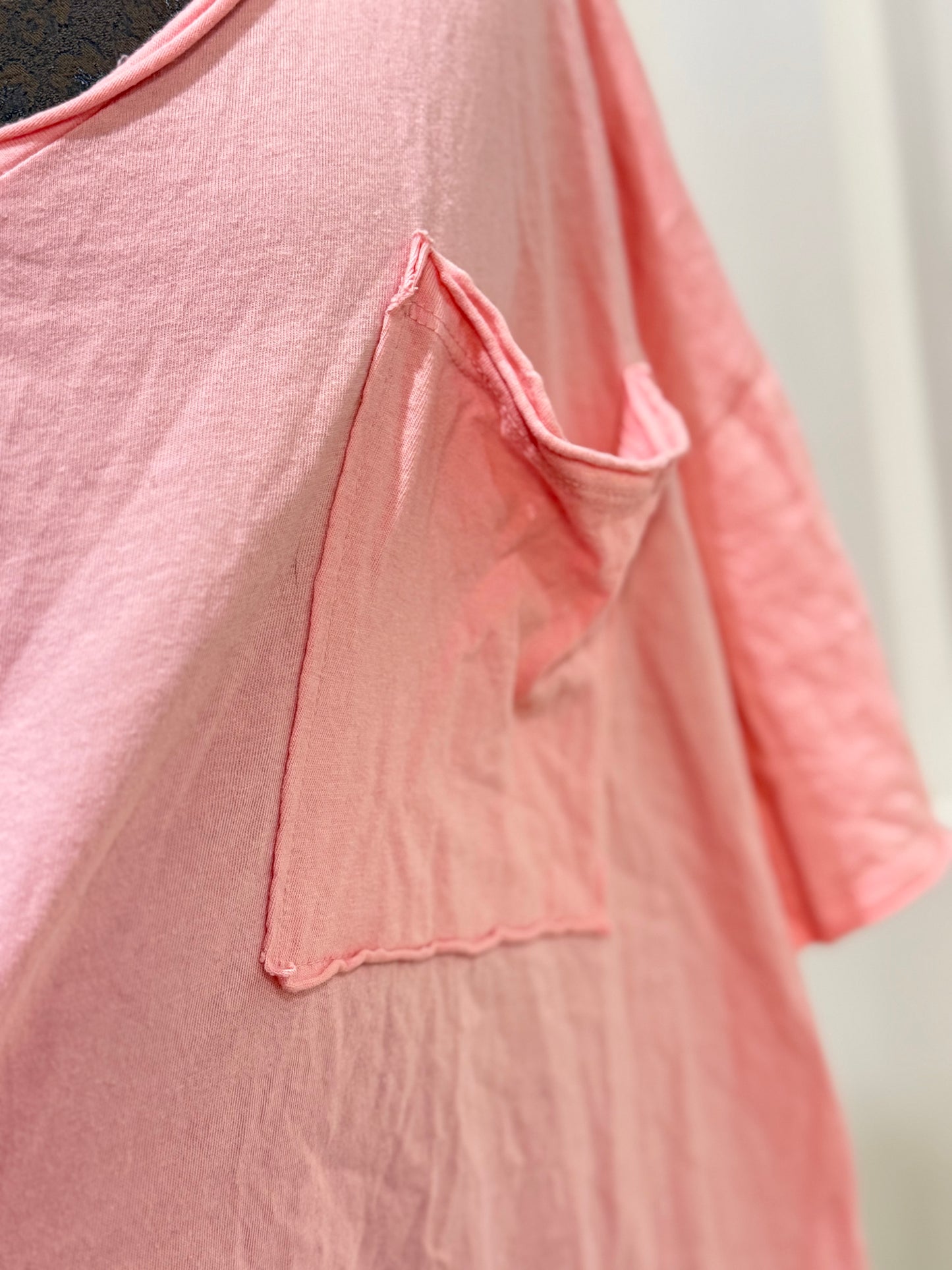 Womens Pink Zenana Tshirt Large EUC