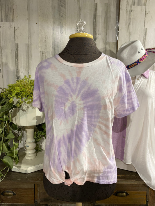 Womens Hippie Rose Tie Dye Tshirt Large MARKDOWN