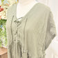 Womens Green Cotton Gauze Dress 2X  EUC