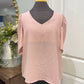 Womens Vine & Love Pink Blouse Large EUC