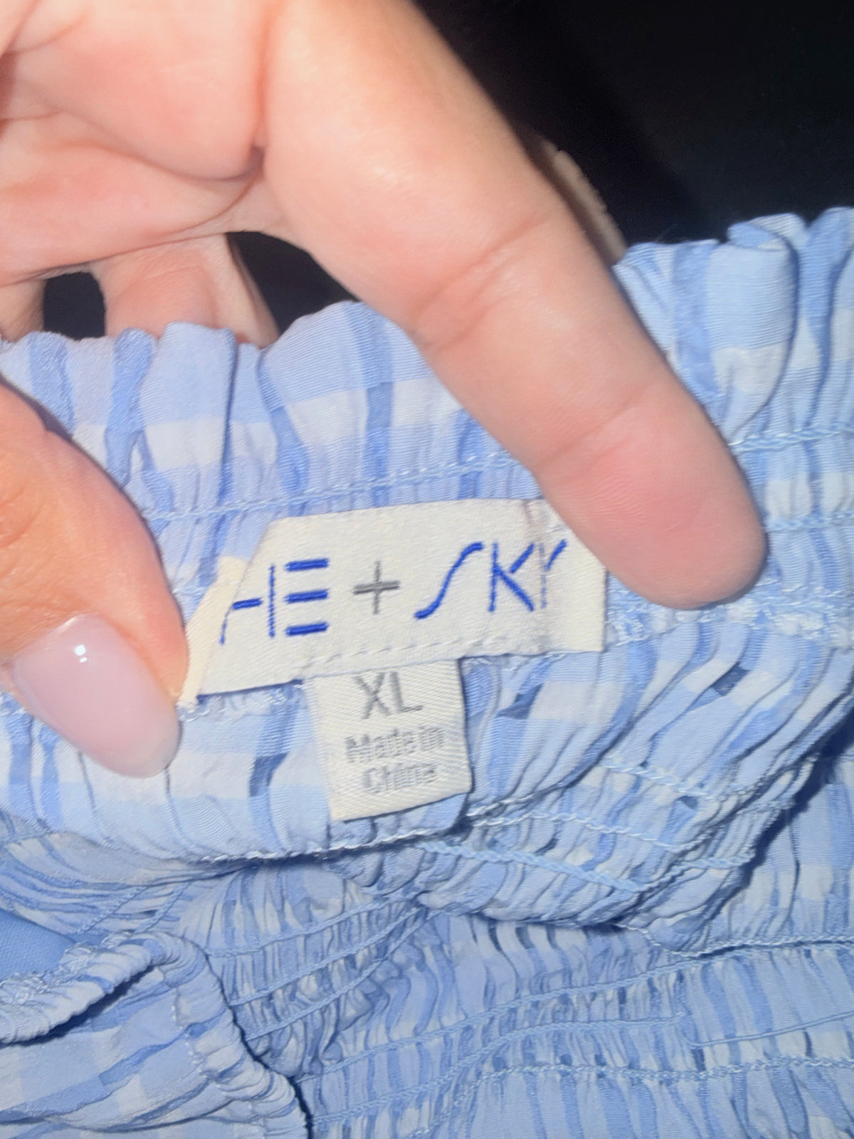 Womens She+Sky Smocked Dress XL EUC