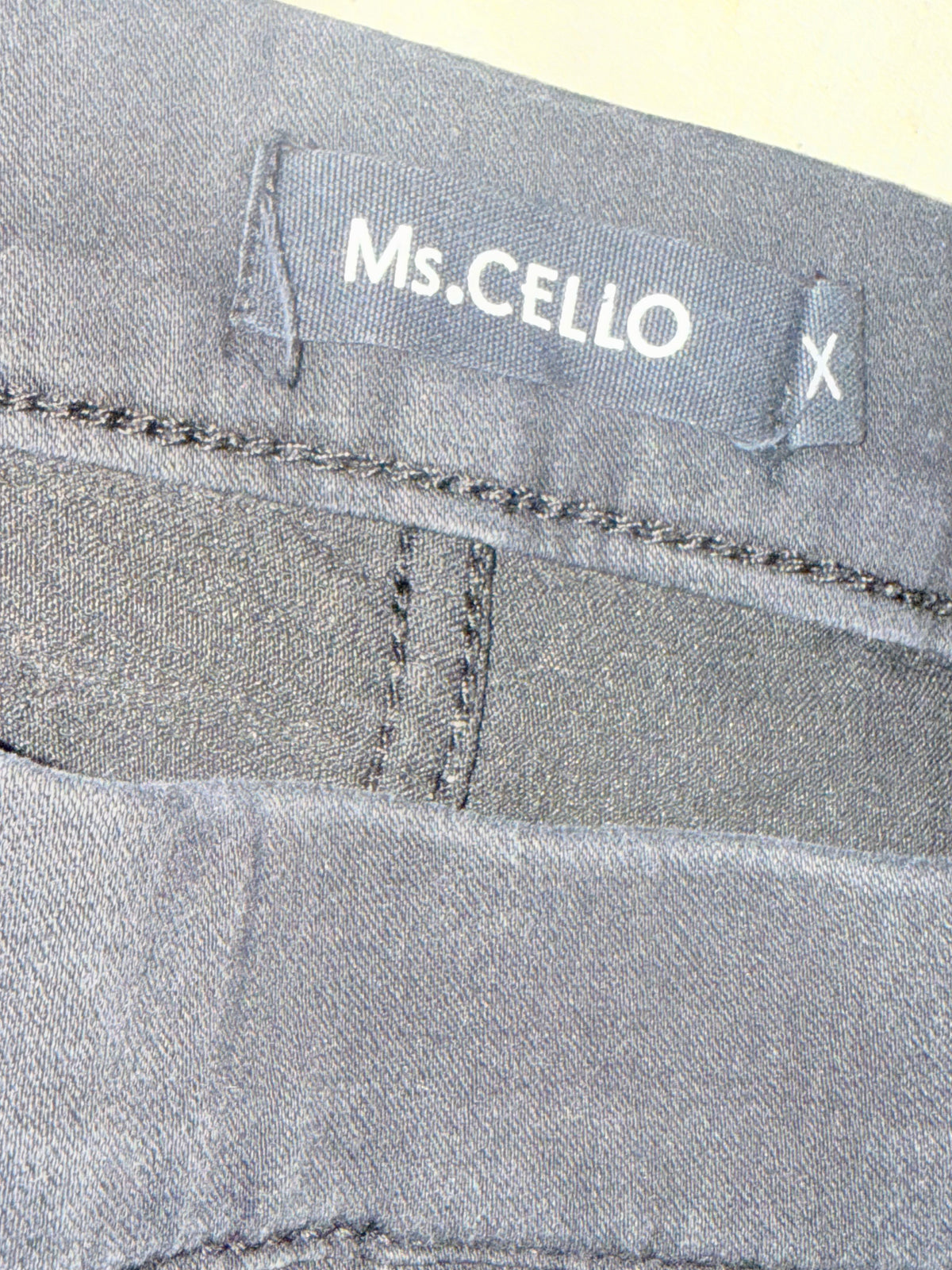 Womens Ms Cello Black Pull On Jeans 1X EUC