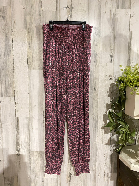 Womens Leopard Zenana Joggers Size 2X