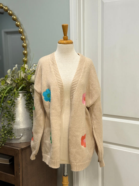 Womens Bibi Daisy Cardigan Size XL NWT