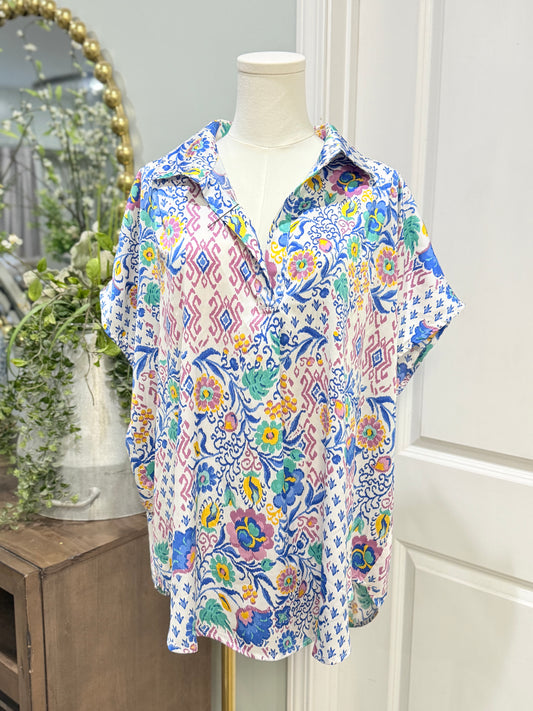 Womens Jodifl Satin Blouse Large EUC