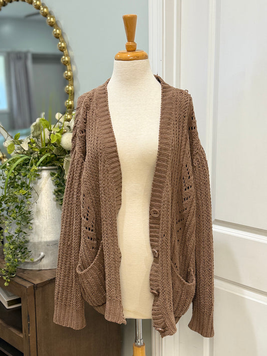 Womens POL Knit Cardigan Size Large