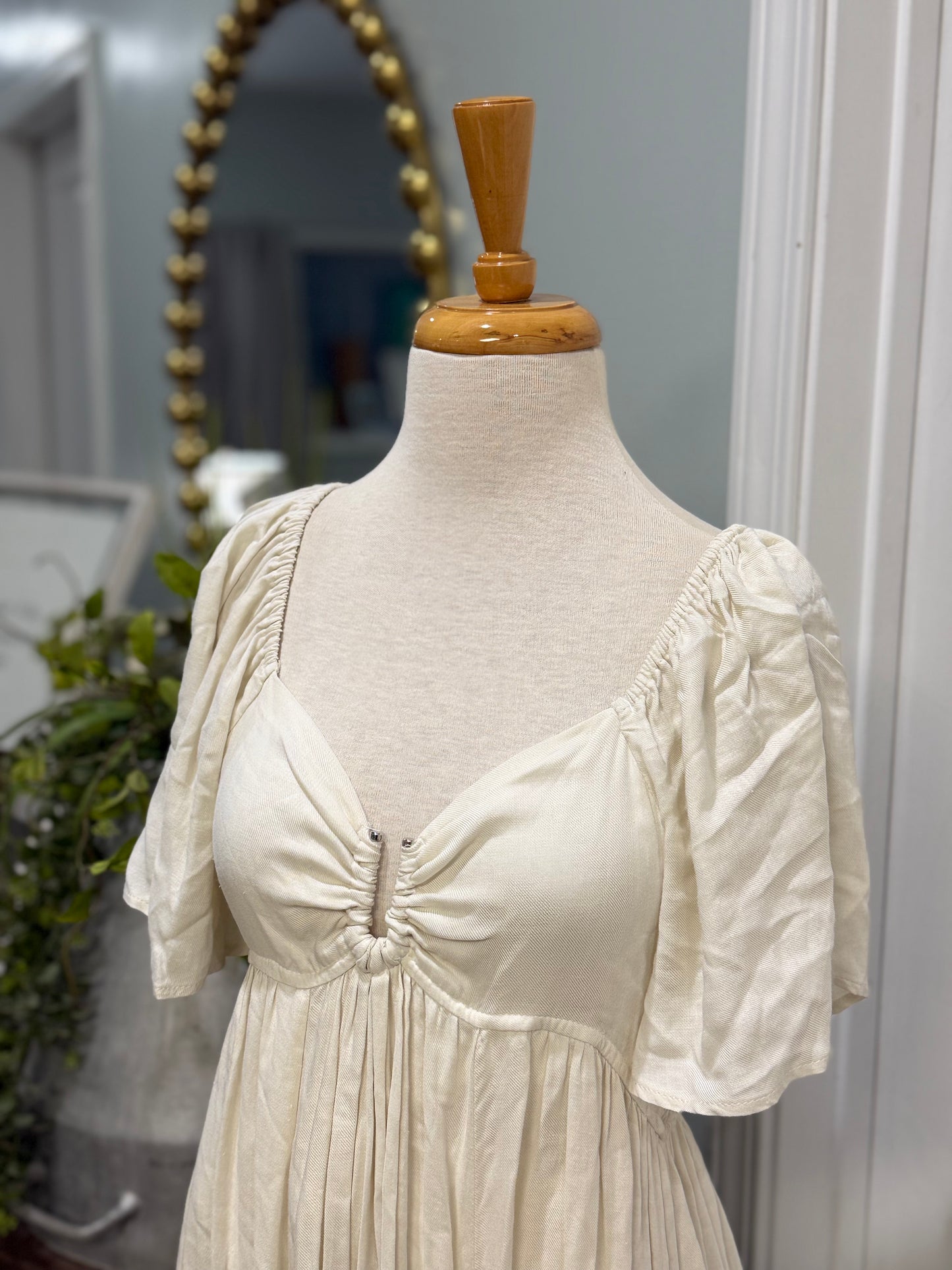 Womens In Bloom Smocked Dress Large NWT $68