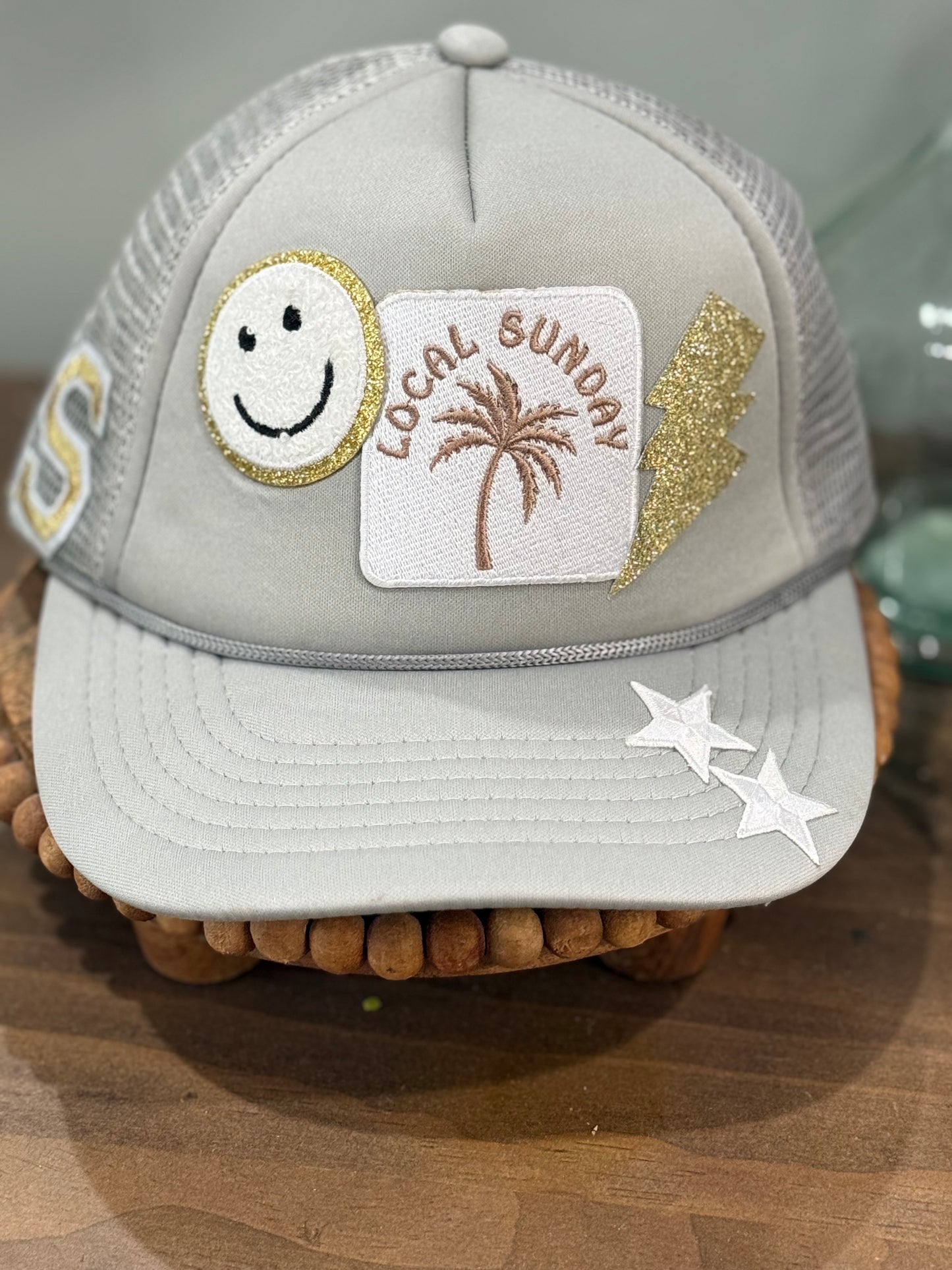 Womens Trucker Hat with Patches