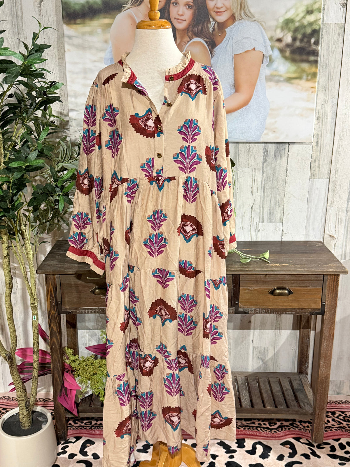Womens Umgee Maxi Dress Size 2XL NWT