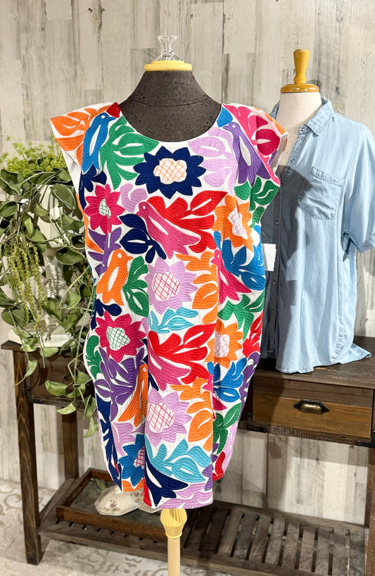 Womens J.Marie Embroidered Dress Size Large