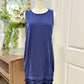 Womens Crown & Ivy Navy Dress Medium EUC